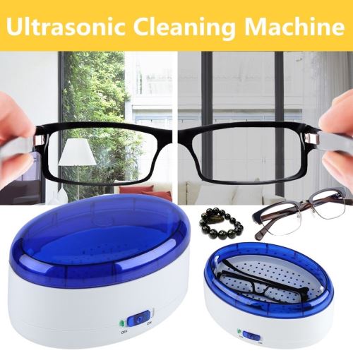 ② Nettoyeur à ultrasons, nettoyage lunettes et bijoux blanc — Produits de  nettoyage — 2ememain