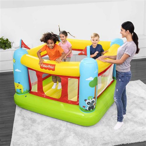 Bestway - Bestway 93553 trampoline gonflable maison et jardin pour enfants Bouncestatic Fisher-Price