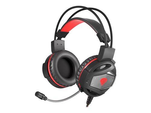 Natec Genesis Neon 350 - Gaming - micro-casque - circum-aural - filaire - USB, jack 3,5mm