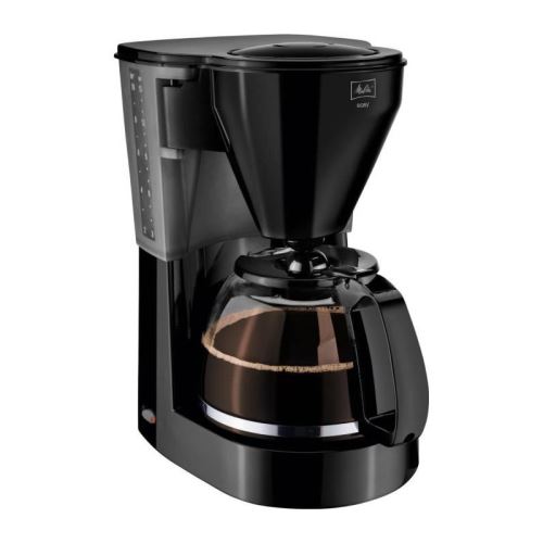 Melitta 1010-02, easy, cafetière filtre, avec verseuse en verre, système anti-goutte, support filtre amovible, noir,