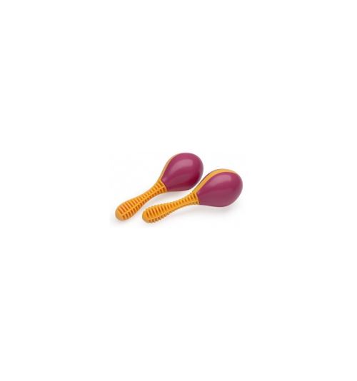 Maracas plastique Stagg MRP-12PK roses oranges