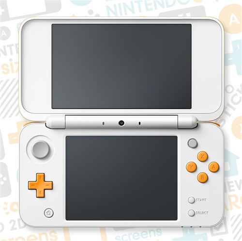New Nintendo 2DS XL - Handheld-Spielkonsole - weiß, orange