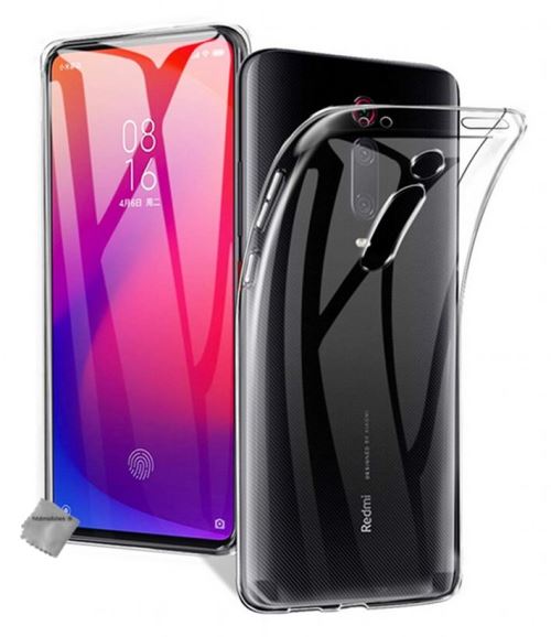 Housse etui coque silicone gel fine pour Xiaomi Mi 9T avec film ecran - TRANSPARENT TPU