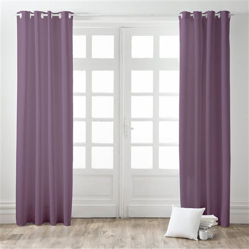 Rideau occultant à oeillets Today Tutti Tempo - 140 x 260 cm - 100% polyester - Figue