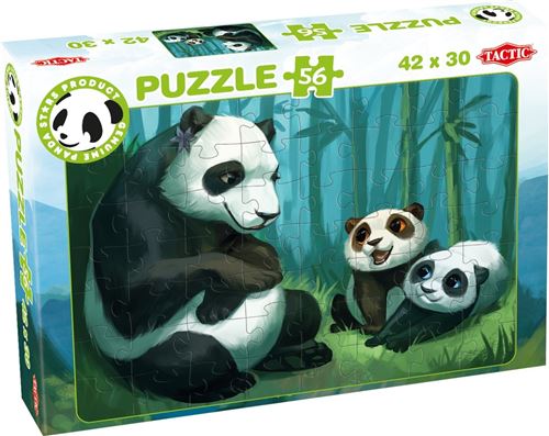 Tactic puzzle Panda Stars Buddies 56 pièces