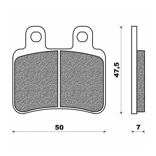 Plaquette de frein adaptable sherco 50 se enduro 2007+ ar, 50 sm supermotard 2007+ ar, yamaha 50 dtr 2002+2008 av-ar