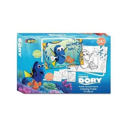 Disney Casse-tête à 2 côtés Trouver Nemo Dory 24 pièces