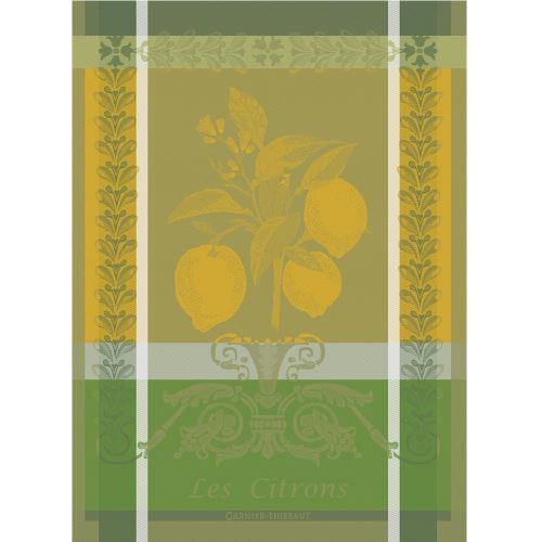 Torchon Citron Zeste 56x77 Garnier-Thiebaut