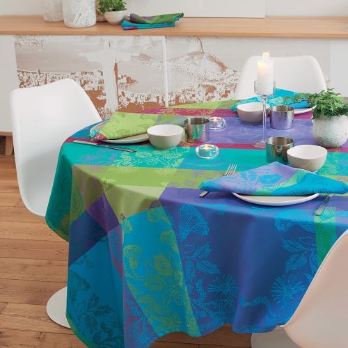 Nappe Mille Fiori Sous Bois 180x300 Garnier-Thiebaut