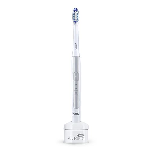 Braun Oral B 4210201198406 oral B Puls Onic Slim 1000 silencieux Brosse à Dents électriques, Avec Minuteur Et Aufste Ckbü Rste, Argenté,