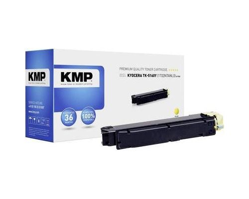 Toner kmp k-t76y remplace kyocera tk-5160y compatible jaune 12000 pages 2920,0009