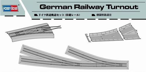 German Railway Turnout - 1:72e - Hobby Boss