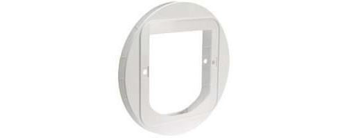 SUREFLAP Adaptateur de montage pour chatiere a puce &eacute;lectronique blanc