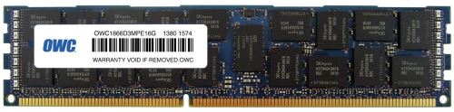 OWC OWC1866D3MPE16G Module de mémoire 16 Go DDR3 1866 MHz ECC - Modules de mémoire (16 Go, 1 x 16 Go, DDR3, 1866 MHz, 240-pin DIMM, Noir, Bleu)