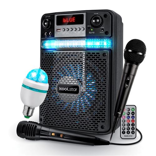 Non Communiqué Bafle Karaoké Enfant Led Ado Party 400W Batterie Koolstar - 2 Micros - Application Smartphone Usb/Bluetooth/Radio Fm - Image 1