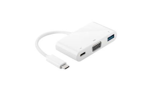 goobay - Adaptateur vidéo externe - USB Type-C - VGA - blanc