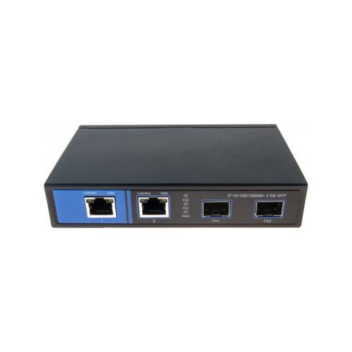 Dexlan switch 4P Gigabit dont 2 ports fibre sfp 1000SX/LX