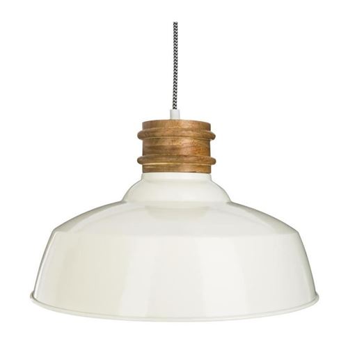 Lampe Suspension en Métal Eve 37cm Ivoire