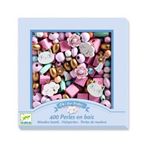 Perles en bois arc en ciel