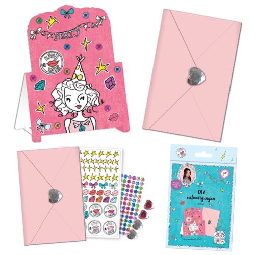 Haza Original Invitations de bricolage Jill 6 pièces multicolore