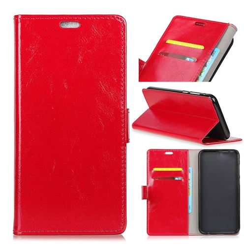 Etui en PU couleur rouge pour votre Huawei Honor Magic 2