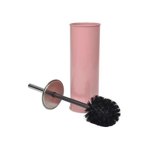 Brosse wc (0) 9.5 x 37 cm metal vitamine Rose poudre