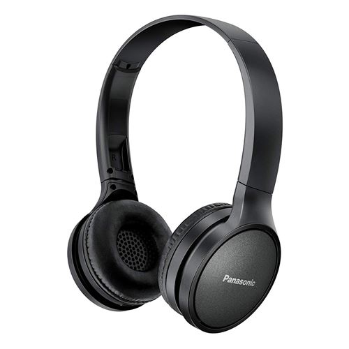 Panasonic RP-HF410BE-K Casque Bluetooth Noir (on-Ear, jusqu'à 24 h d'autonomie de la Batterie, Quic