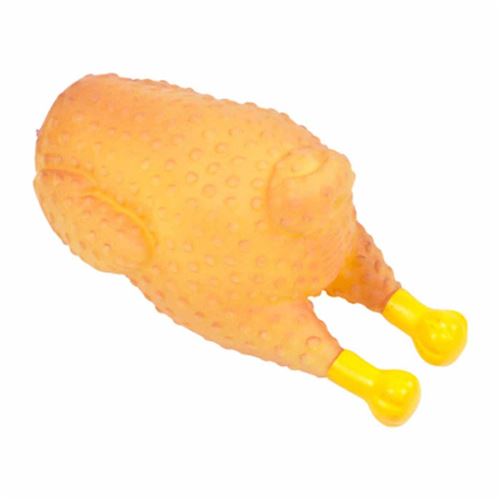 Meilleurs prix pour jouet pour chien poulet roti en vinyl h14*7.5cm