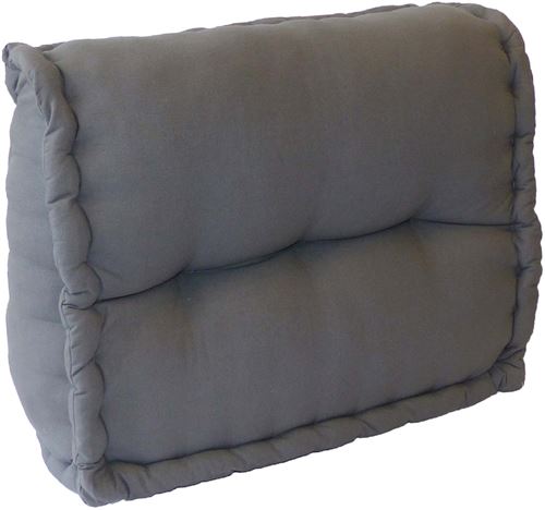 NO NAME - Coussin cale-rein en coton coloré Gris anthracite