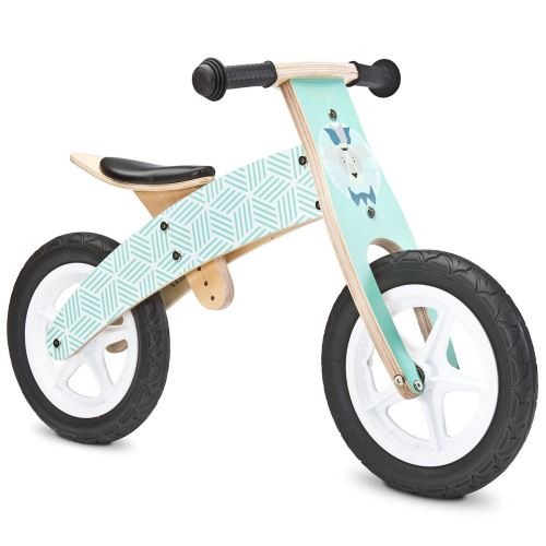WOODY Draisienne bois vélo apprentissage sans pédale 3 à 6 ans Vert