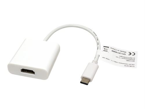 VALUE - Adaptateur vidéo externe - USB-C - HDMI - blanc
