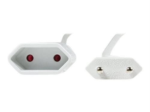 LogiLink - Rallonge de câble d'alimentation - Europlug (M) pour Europlug (F) - 1 m - blanc