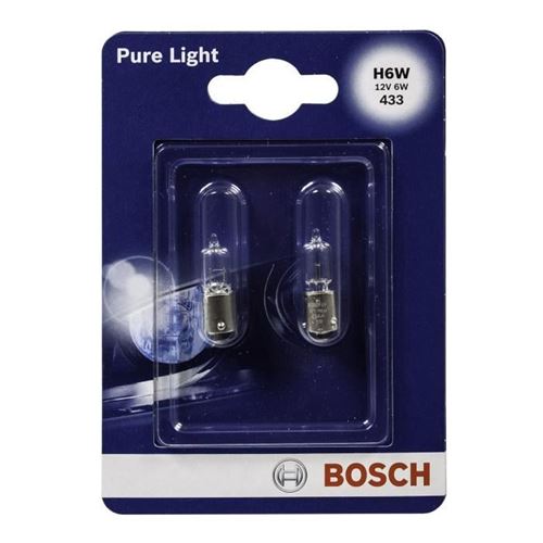 BOSCH Ampoule Pure Light 2 H6W 12V 6W