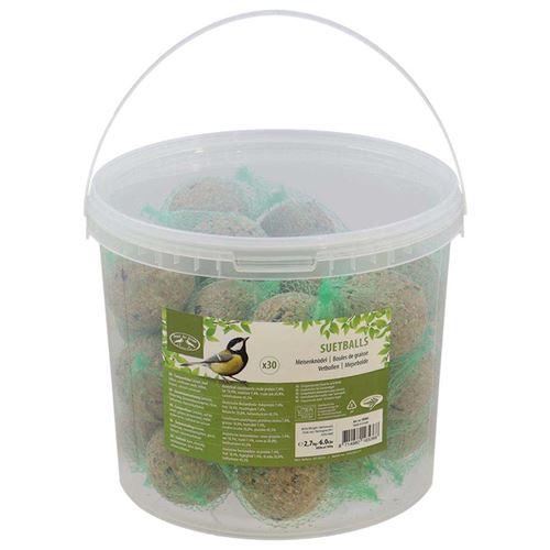 Meilleurs prix pour Best For Birds - Boules de graisse avec filet dans un seau 30 pièces