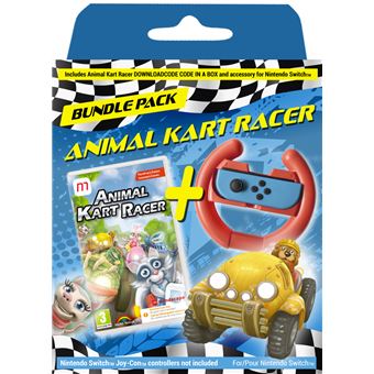 Animal Kart Racer Bundle Pack CIAB + Volant SWITCH