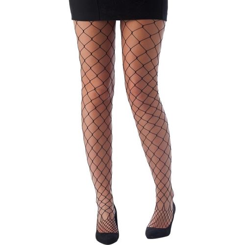 Accessoire de déguisement avec collant résille noir et grosses mailles (x1) REF/67877 ptit clown