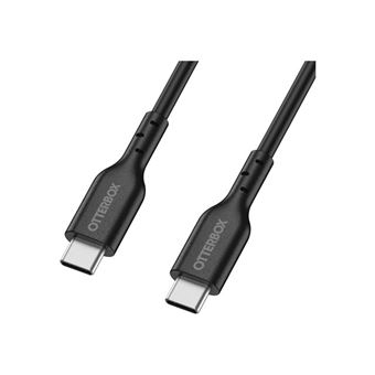 OtterBox - Câble USB - 24 pin USB-C (M) pour 24 pin USB-C (M) - USB 2.0 - 3 A - 1 m - noir