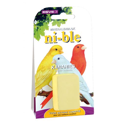 Pierre minérale ESVE NI-BLE jaune 40 g. pour canari - Vadigran - VA-2882