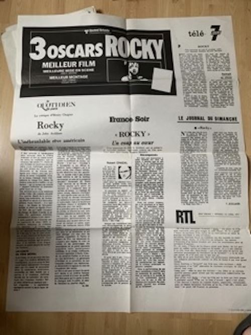 ROCKY - Press Revew - 70x100cm - Affiche de cinéma originale pliée
