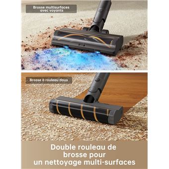 Dreame R20 Aspirateur Balai sans Fil, Aspiration puissante de 190AW Noir