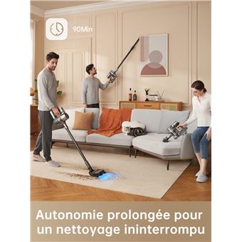 Dreame R20 Aspirateur Balai sans Fil, Aspiration puissante de 190AW Noir