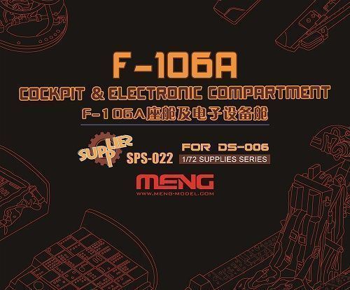 F-106a Cockpit & Electronic Compartment (resin)- 1:72e - Meng-model