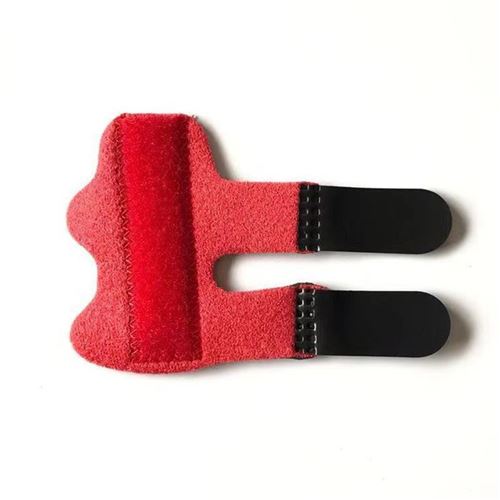 Doigt Lisseur Stabilisateur Réglable Frusde pour Entorse, L'arthrite ou Tendinites - rouge