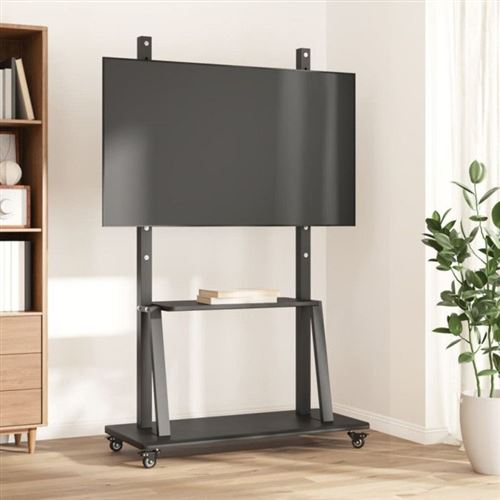 Non Communiqué Gris Meuble Tv Sur Roulettes Pour Écran 32 90 Pouces Max Vesa