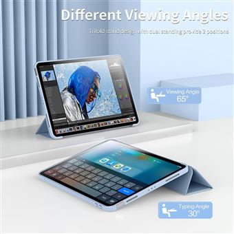 Coque Silicone Fine Pour IPad Air 13 M3 2025 / M2 2024 – Protection Anti-chocs, Anti-rayures, Bleu