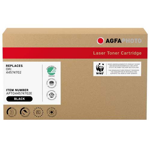 AgfaPhoto - Zwart - compatible - gereviseerd - tonercartridge (alternatief voor: OKI 44574702) - voor OKI B411, 431; COREFIDO B411, B431; MB461, 471, 491