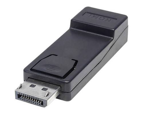Manhattan 151993 DisplayPort Adaptateur [1x DisplayPort mâle - 1x HDMI femelle] noir certifié UL, contacts dorés