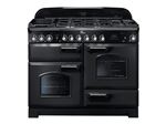 Falcon Classic Deluxe Collection TERRE 110 - Cuisinière (four à deux étages) - pose libre - largeur : 109.2 cm - profondeur : 67 cm - hauteur : 93 cm - avec système auto-nettoyant - charbon