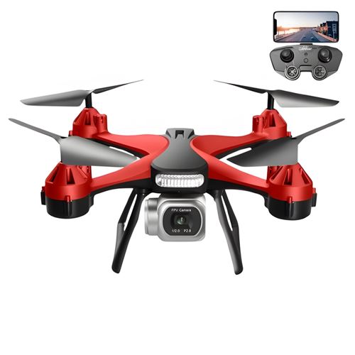 Drone SZSMART 4K Rouge avec double caméra Hd professionnelle Autonomie de la batterie 15 Min