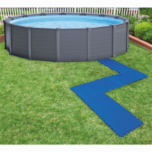 Intex Protecteurs de sol pour piscine 8 pcs 50x50 cm blue